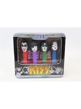 PEZ Limited Edition KISS Candy Dispenser Set Tin